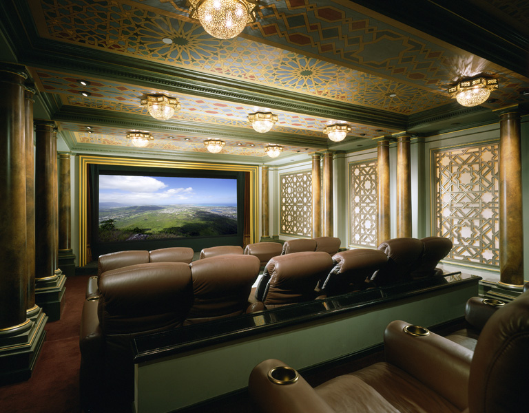 Eddie Murphy Residence | Interior Movie Theater | Finton Construction